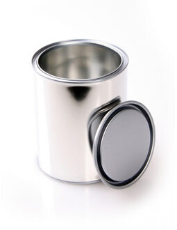 Leeg blik met deksel 1 liter inhoud - Verfspullen en knutsel materialen