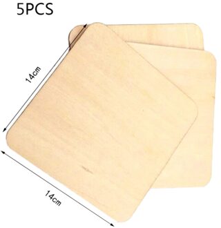 Leeg Plaque 5 Maten Building Model Vierkante DIY Craft Pyrography Projecten Games Scrapbooking Onvoltooide Stukken Hout Basswood