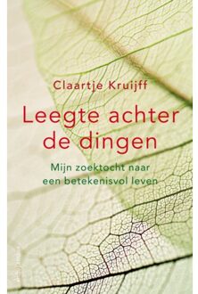 Leegte achter de dingen - Boek Claartje Kruijff (9026344317)