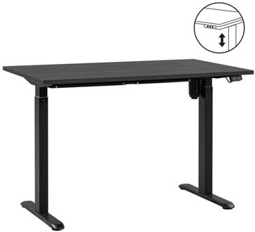 Leen Bakker - Bureau Homeworx Zit/sta Elektrisch Verstelbaar - / - 75/118x120x70 Cm - Metaal/Hout/Mangohout - Zwart
