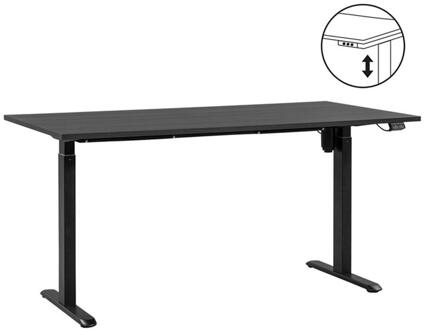 Leen Bakker - Bureau Homeworx Zit/sta Elektrisch Verstelbaar - / - 75/118x160x80 Cm - Hout - Zwart