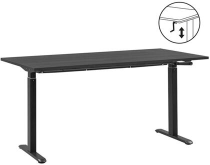 Leen Bakker - Bureau Homeworx Zit/sta Handmatig Verstelbaar - / - 75/118x160x80 Cm - Hout - Zwart