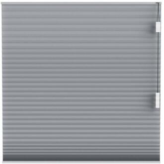 Leen Bakker - Fenstr Plisségordijn Montreal Dubbel 25mm Lichtdoorlatend - (20229) - Polyester - Grijs - 120x10x10 Cm