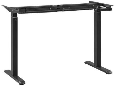 Leen Bakker - Frame Zit/sta Bureau Homeworx Handmatig Verstelbaar - Metaal - Zwart