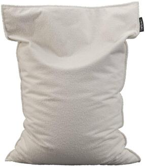 Leen Bakker - Lebel Zitzak Teddy - Off-white - 100x150 Cm - Polyester/Teddy - Wit