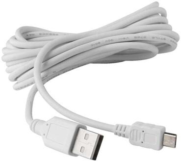 Leen Bakker - MOTION USB Oplaadkabel - Kunststof - Wit - 15x10x1 Cm