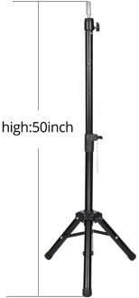 Leeons Pruik Statief Stand Verstelbare Mannequin Statief Stand Voor Pruik Hoofd Roestvrij Staal Kappers Statief Stand hei zhijia