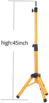 Leeons Pruik Statief Stand Verstelbare Mannequin Statief Stand Voor Pruik Hoofd Roestvrij Staal Kappers Statief Stand jin zhijia