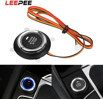 LEEPEE 12V Auto Replacement Car Engine Start Stop Push Button Keyless Entry Ignition Starter Switch