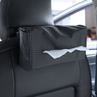 LEEPEE Auto Interieur Accessoires Container Servetten Houder Auto Styling Tissue Doos Draagbare Handig Auto Tissue Box Cover Leather