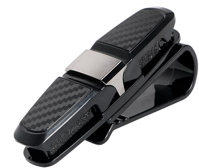 LEEPEE Auto Zonneklep Zonnebril Houder Clip Universal Black Ticket Card Clamp Fastener Cip Auto Bril Gevallen Draagbare