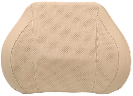 Leepee Ruimte Geheugen Auto Hoofdsteun Lumbale Kussen Auto Taille Rust Kussen Neksteun Hoofdsteun Interieur Accessoires Beige Lumbar Cushion