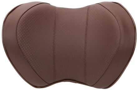 Leepee Ruimte Geheugen Auto Hoofdsteun Lumbale Kussen Auto Taille Rust Kussen Neksteun Hoofdsteun Interieur Accessoires Pillow(bruin)
