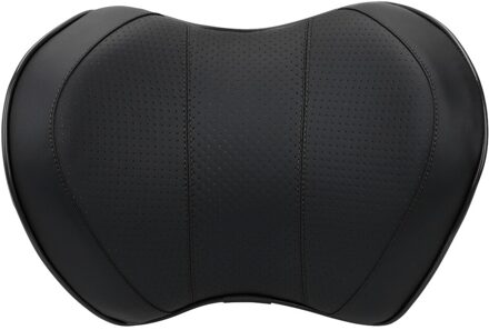 Leepee Ruimte Geheugen Auto Hoofdsteun Lumbale Kussen Auto Taille Rust Kussen Neksteun Hoofdsteun Interieur Accessoires Pillow(zwart)