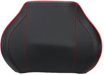 Leepee Ruimte Geheugen Auto Hoofdsteun Lumbale Kussen Auto Taille Rust Kussen Neksteun Hoofdsteun Interieur Accessoires zwart rood Cushion