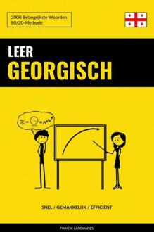 Leer Georgisch - Snel / Gemakkelijk / Efficiënt -  Pinhok Languages (ISBN: 9789464852264)