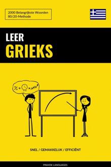Leer Grieks - Snel / Gemakkelijk / Efficiënt -  Pinhok Languages (ISBN: 9789403635163)