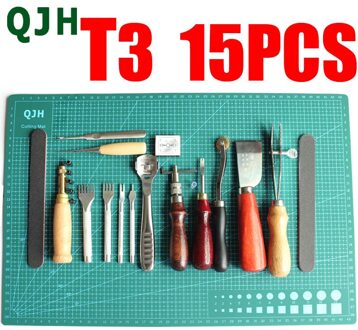 Leer Hobbygereedschappen Kit Hand Naaien Stiksels Punch Carving Werk Zadel Ponsen Snijgereedschap T3