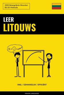 Leer Litouws - Snel / Gemakkelijk / Efficiënt -  Pinhok Languages (ISBN: 9789464852288)