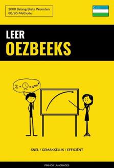 Leer Oezbeeks - Snel / Gemakkelijk / Efficiënt -  Pinhok Languages (ISBN: 9789464852363)