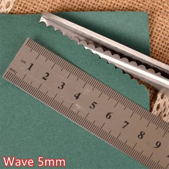 Leer Schaar Roestvrij Staal Op Maat Schaar Drie Wave Professionele Naaien Stof Tailor Zigzag Stof Schaar Naaien Tool golf 5mm