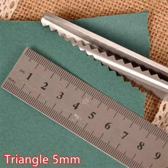 Leer Schaar Roestvrij Staal Op Maat Schaar Drie Wave Professionele Naaien Stof Tailor Zigzag Stof Schaar Naaien Tool Triangle 5mm