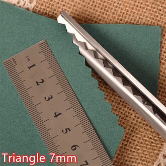 Leer Schaar Roestvrij Staal Op Maat Schaar Drie Wave Professionele Naaien Stof Tailor Zigzag Stof Schaar Naaien Tool Triangle 7mm