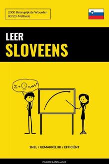 Leer Sloveens - Snel / Gemakkelijk / Efficiënt -  Pinhok Languages (ISBN: 9789403658469)