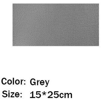 Leer Stof Stick-On Geen Strijken Zelfklevende Diy Reparatie Patch Multicolor Pu Lederen Patch Sofa Gat Reparatie Auto sticker Decor grijs