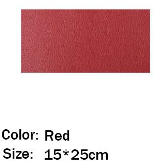 Leer Stof Stick-On Geen Strijken Zelfklevende Diy Reparatie Patch Multicolor Pu Lederen Patch Sofa Gat Reparatie Auto sticker Decor rood