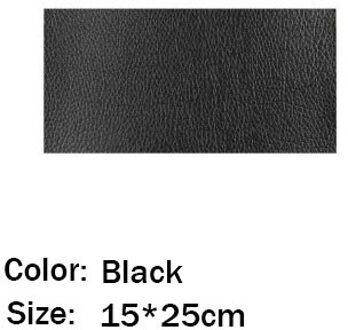 Leer Stof Stick-On Geen Strijken Zelfklevende Diy Reparatie Patch Multicolor Pu Lederen Patch Sofa Gat Reparatie Auto sticker Decor zwart