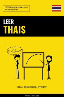 Leer Thais - Snel / Gemakkelijk / Efficiënt -  Pinhok Languages (ISBN: 9789403658506)