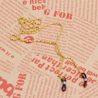 Leesbril Bril Bril Zonnebril Houder Neck Cord Metalen Band Ketting Goud