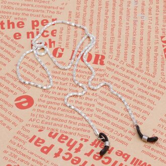 Leesbril Bril Bril Zonnebril Houder Neck Cord Metalen Band Ketting Zilver