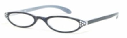 Leesbril Hip grijs strass + 3.0