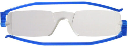 Leesbril Nannini compact opvouwbaar blauw +1.00