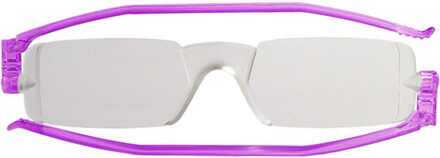Leesbril Nannini compact opvouwbaar paars +1.00