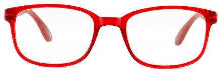 Leesbril +1.00 regenboog donkerrood