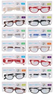 Leesbril +1.00 tot +3.00 verschillende