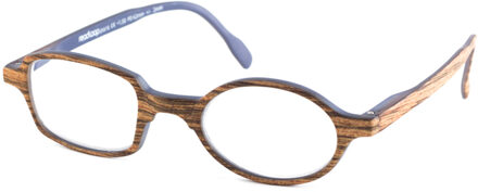 Leesbril Readloop Toukan 2606-01 hout grijs +2.00 Blauw