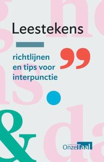 Leestekens - Boek Taaladviesdienst Onze Taal (9081989626)