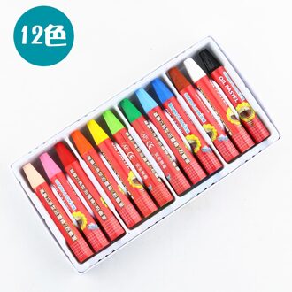 Leeuw Kinderen Oliepastels Kleurpotloden Art Kleurpotloden Graffiti Penselen Schilderen Wasbare Oliepastels Veiligheid Oliepastels Set 12 kleuren