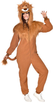 Leeuw Onesie Plush Volwassenen Bruin - Kastanje