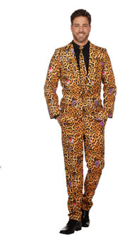 Leeuw & Tijger & Luipaard & Panter Kostuum | Peter Panter Avondje Stappen | Man | Maat 52 | Carnaval kostuum | Verkleedkleding