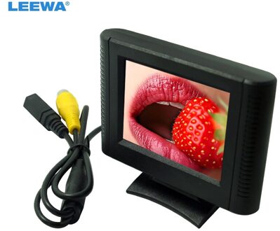 LEEWA 2.5 "Digitale 2.5 inch Afneembare RCA Video View TFT LCD Monitor Voor DVD Achteruitkijkspiegel Parkeersensor Camera # CA1365