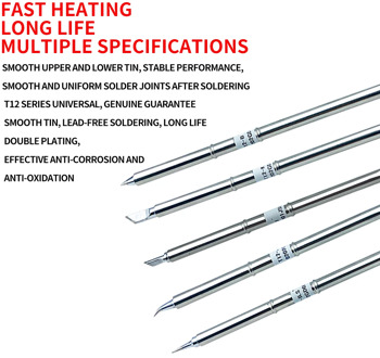 lefavor T12 Series Soldering Iron Tips for FX951 FX-952 soldering station High quality