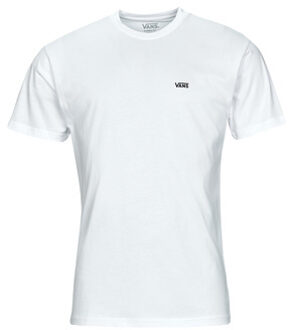 Left Chest Logo Tee Heren T-shirt - White/Black - Maat L