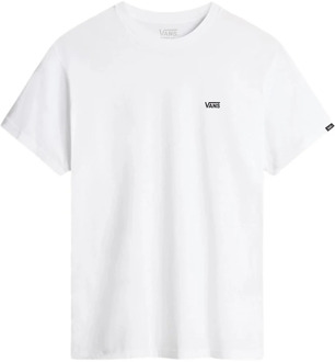 Left Chest Logo Tee Heren T-shirt - White/Black - Maat L