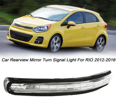 Left Side for KIA Rio 2012-2016 87614-1W000 Rearview Mirror LED Turn Signal Light Mirror Indicator Lamp Flashing Light