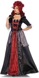 Leg Avenue Blood Countess kostuum jurk zwart/rood - kostuum jurk Party Halloween - L - Leg Avenue